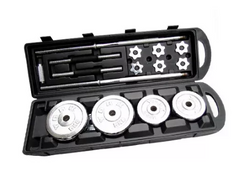 Chrome barbell set hotsell